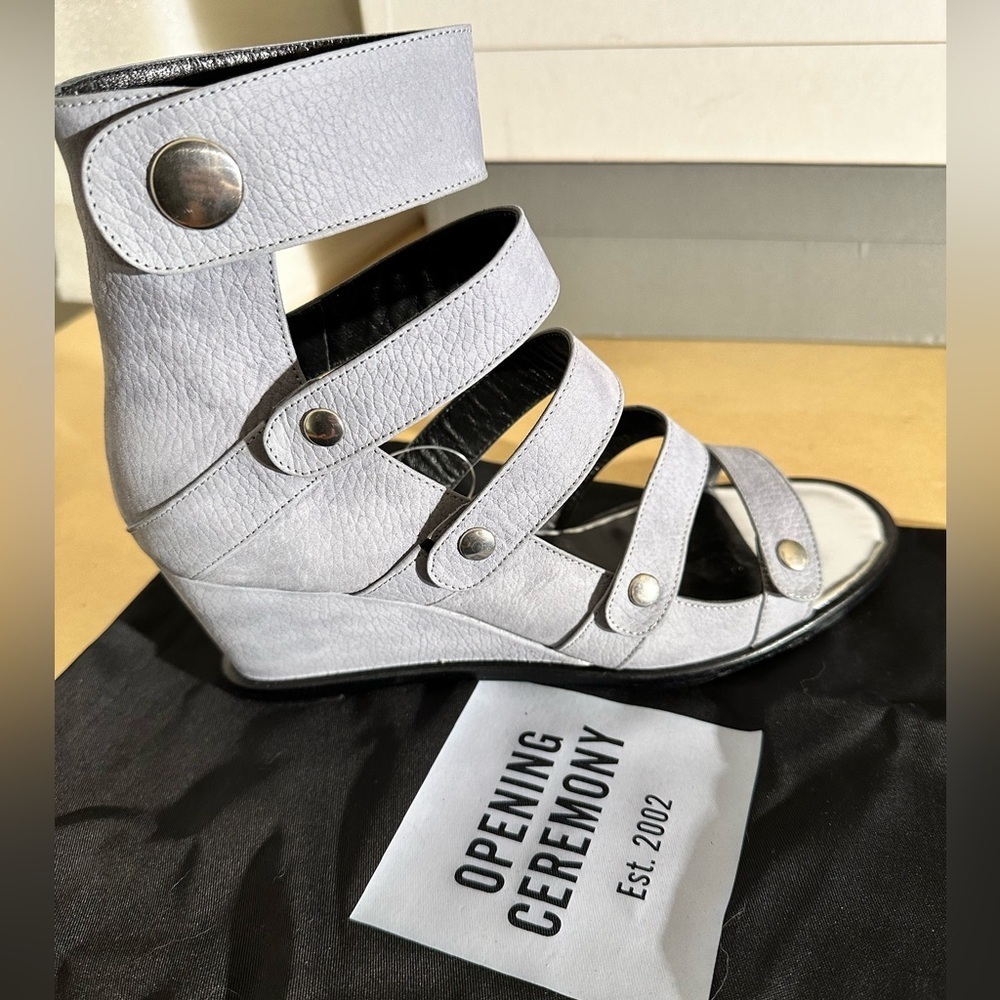 ‼️CLOSET CLOSING FINAL DAYS ‼️
 Opening Ceremony‎ Suede Wedge Sandal Iris Blue